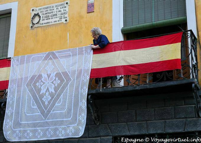 Cuenca, preparation of the procession - Spain