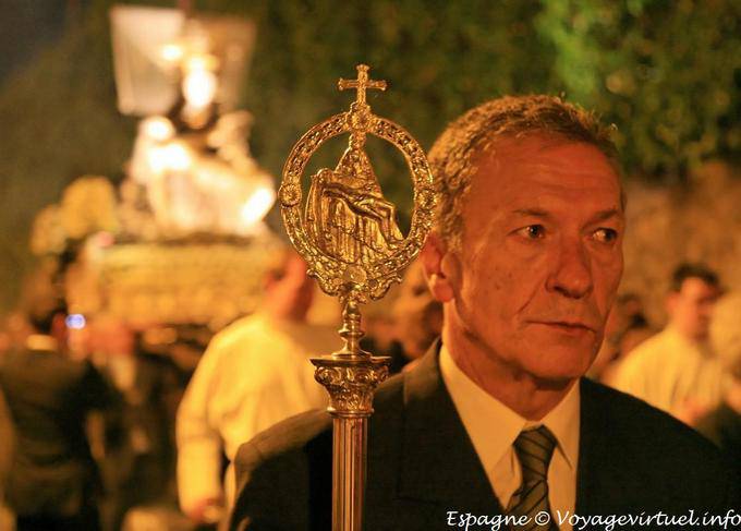 Cuenca, particular focus during the procession - Spain