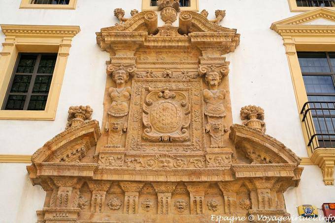 Lorca, detail of the facade of the Museo Arqueologico - Spain