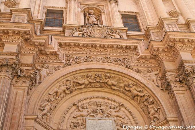 Lorca, detail of the facade of San Patricio - Spain
