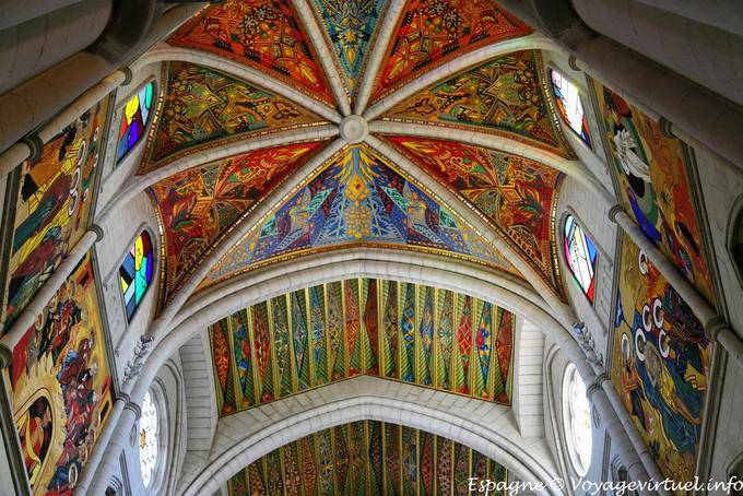Madrid, cathedral, lush colors (S. Maria de la Almudena) - Spain