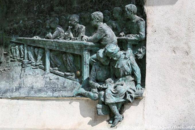 Madrid Atocha, detail of a sculpture - Spain