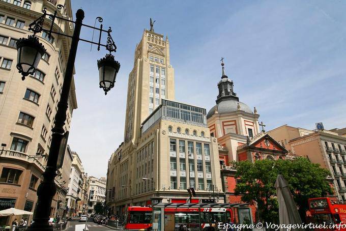 Madrid Calle de Alcala, building - Spain