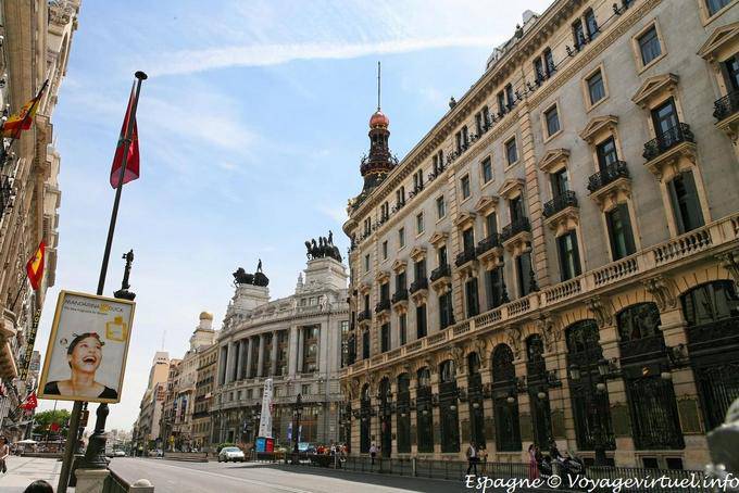 Madrid Calle de Alcala, Buildings - Spain