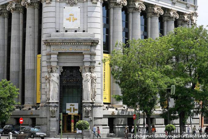 Madrid Calle de Alcala, Instituto Cervantes - Spain