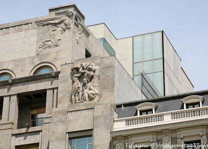 Madrid Calle de Alcala, architectural reminder - Spain