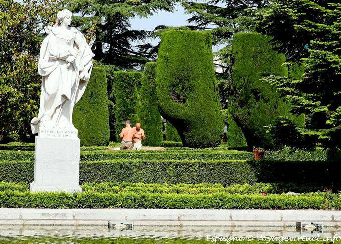 Madrid Jardines Sabatini, Campo del Moro, Uomo - Spain