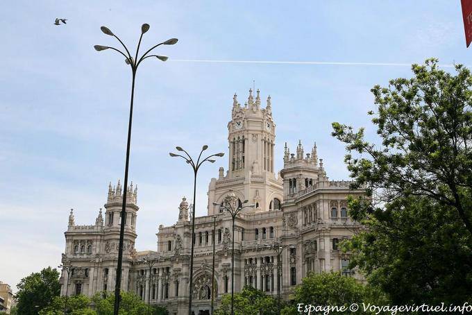 Another view of the Palace of Communications, Plaza de Cibeles, Madrid - Spain
