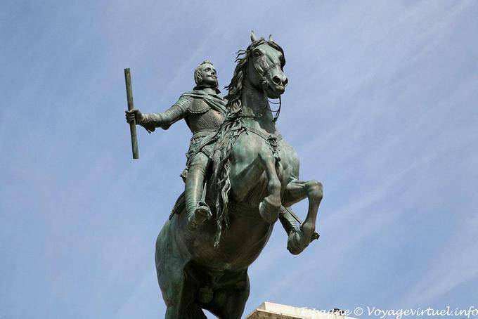 Monument to Philip IV, Statue, Plaza de Oriente, Madrid - Spain