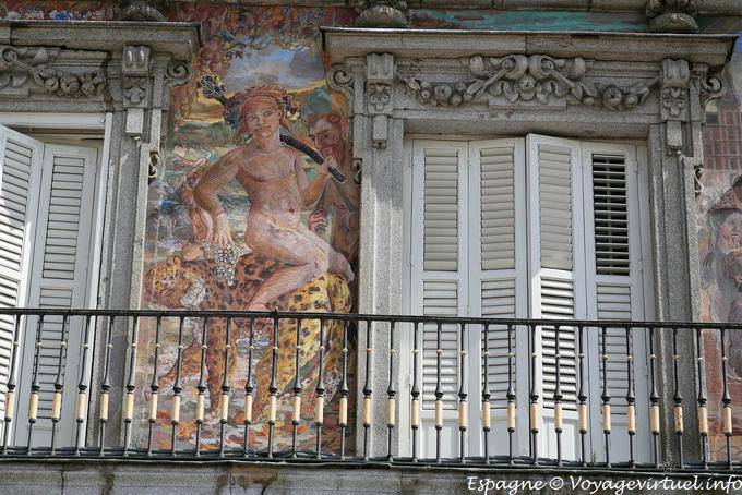 Madrid, Plaza Mayor, Devil and leopard - Spain