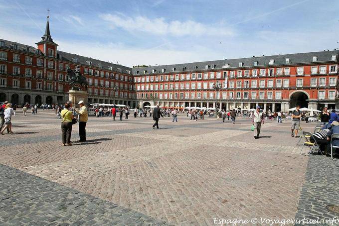 Madrid, Plaza Mayor, general view - Spain