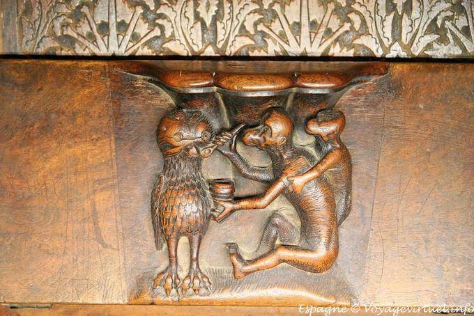 Toledo Cathedral, wood carving - Spain