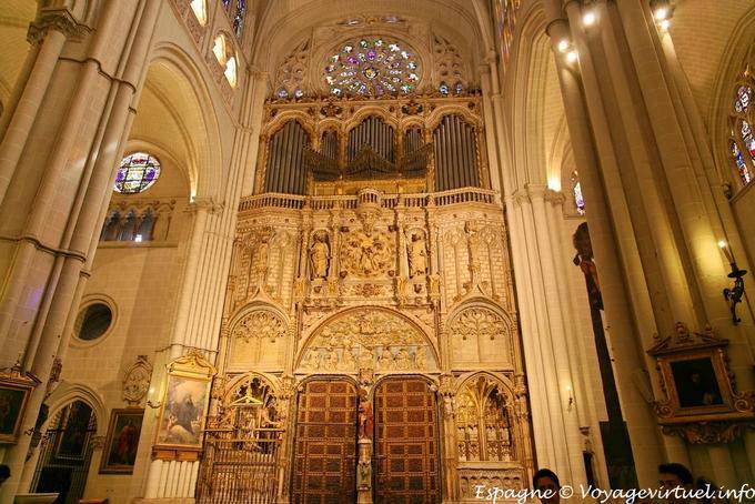 Toledo Cathedral, overlooking the main door - Spain