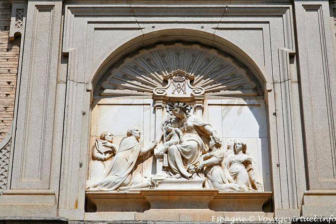 Toledo, detail of the facade of the convent - Spain