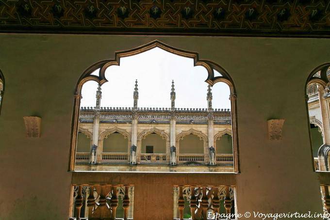 A bay view of the upper cloister Monasterio San Juan de los Reyes, Toledo - Spain
