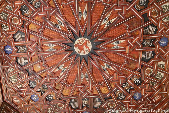 Detail of the decor of the upper cloister Monasterio San Juan de los Reyes, Toledo - Spain
