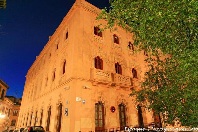 Night view of San Agustin Plaza building, Toledo - Spain