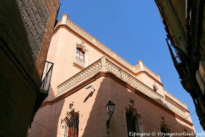 The upper terrace of the building located at the corner of Plaza San Agustin and Calle Recoletos, Toledo - Spain
