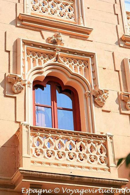 Window and balcony carved, San Agustin Plaza, Toledo - Spain
