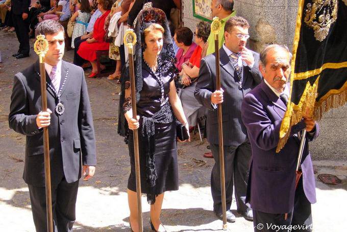 Singular procession for the procession of Corpus Christi, Toledo - Spain