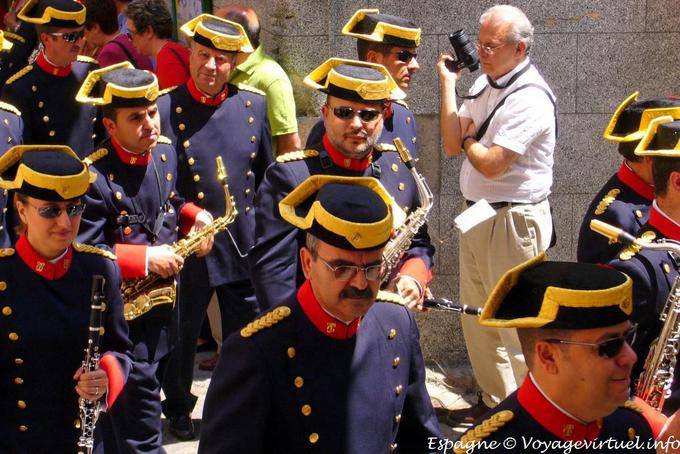 Procession of musicians procession in Toledo - Spain