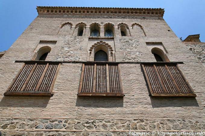 A facade of El Transito Synagogue, Toledo - Spain