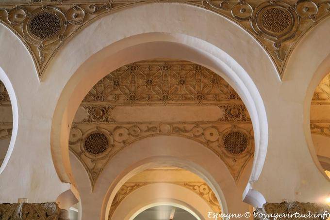Geometric decoration friezes, Synagogue Santa Maria la Blanca, Toledo - Spain