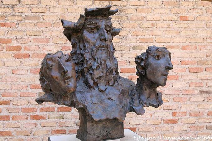 Sculpture of the Museo Sefardí, El Tránsito Synagogue, Toledo - Spain
