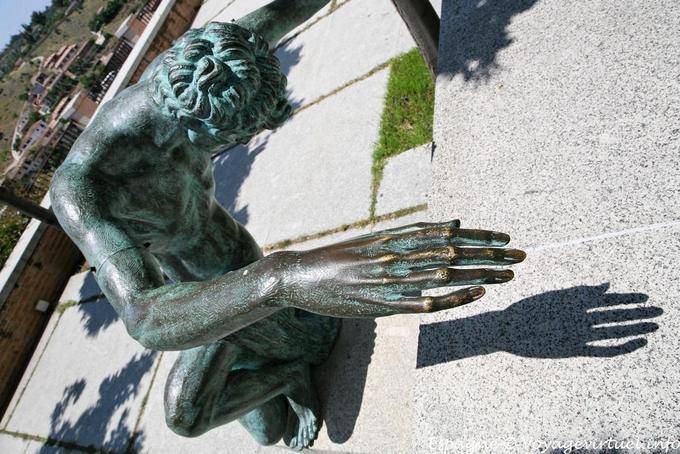 Bronze statue in front of Victorio Macho Museum, Toledo - Spain