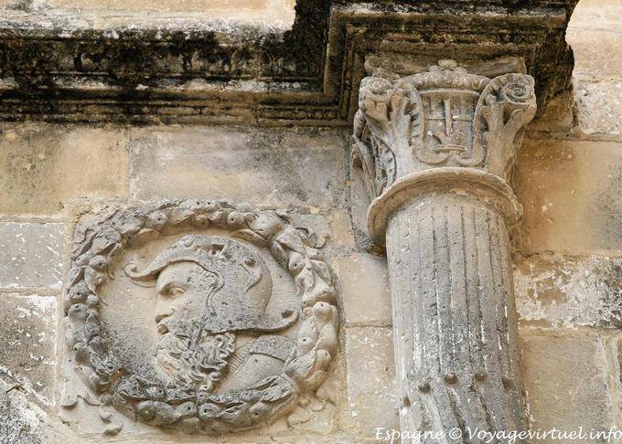 Úbeda, detail of the Casa del Regidor, Luis Medina - Spain