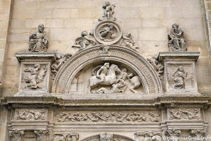 Úbeda, above the side door, Funeraria del Salvador del Mundo - Spain