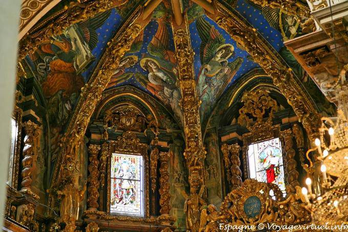 Valencia, cathedral, painting the ceiling of the Presbytery - Spain