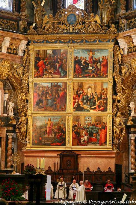 Valencia, the altarpiece of the Cathedral Presbytery - Spain