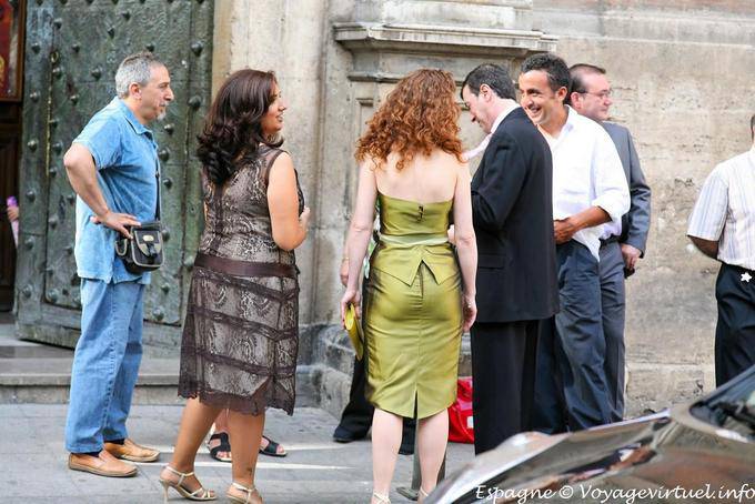 Valencia, leaving the wedding ceremony - Spain