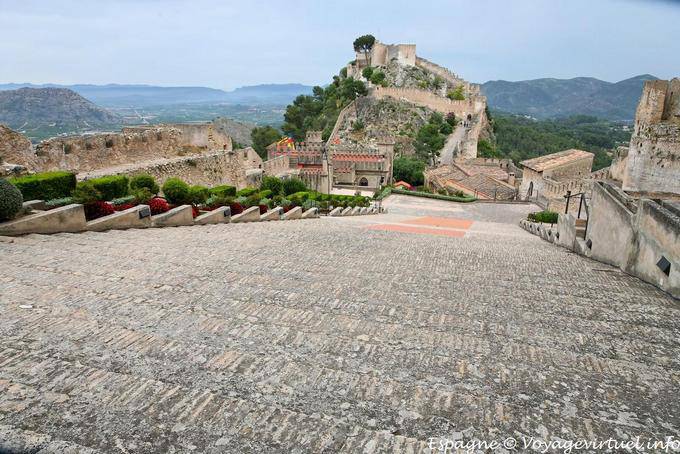 View of the castillo el Menor, Xativa - Spain