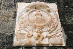 Arms of the city, Castillo Santa Barbara, Alicante, Spain.