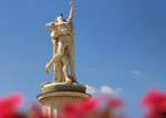 Statue of Fuente de Hércules y Anteo, Jardin del Parterre, Aranjuez, Spain.