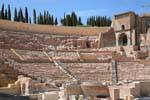 Amphitheater of the Roman theater, Cartagena, Spain.