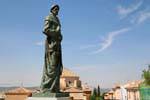 Cuenca, Archivo Historico Provincial statue, Spain.
