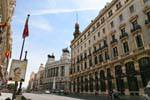 Madrid Calle de Alcala, Buildings, Spain.