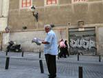 Madrid, Calle Preciados, the man with the cigar, Spain.