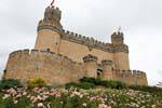 Manzanares el Real, View Castel de Mendoza, Spain.