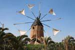Mar Menor, antique windmill, Spain.