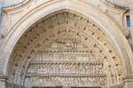 Toledo Cathedral, above the main entrance, Spain.