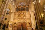 Toledo Cathedral, overlooking the main door, Spain.