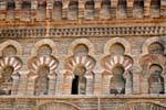 Detail of the facade, Mezquita Cristo de la Luz, Toledo, Spain.