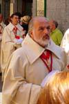 Brotherhood members procession in Toledo, Spain.