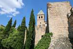 At the foot of the walls, Puerta Nueva de Bisagra, Toledo, Spain.