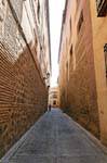 Toledo, the walls of the Calle Buzones, Spain.