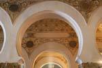Geometric decoration friezes, Synagogue Santa Maria la Blanca, Toledo, Spain.